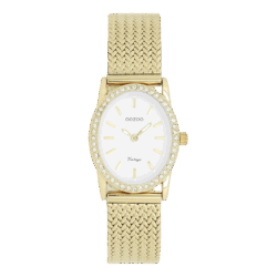Oozoo horloge met metalen V-mesh band C20432