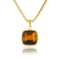 TIGER EYE KETTING - GEEFT ZELFVERTROUWEN - MY BENDEL